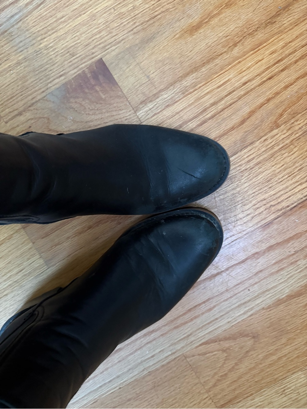 Black Leather Ankle Boots